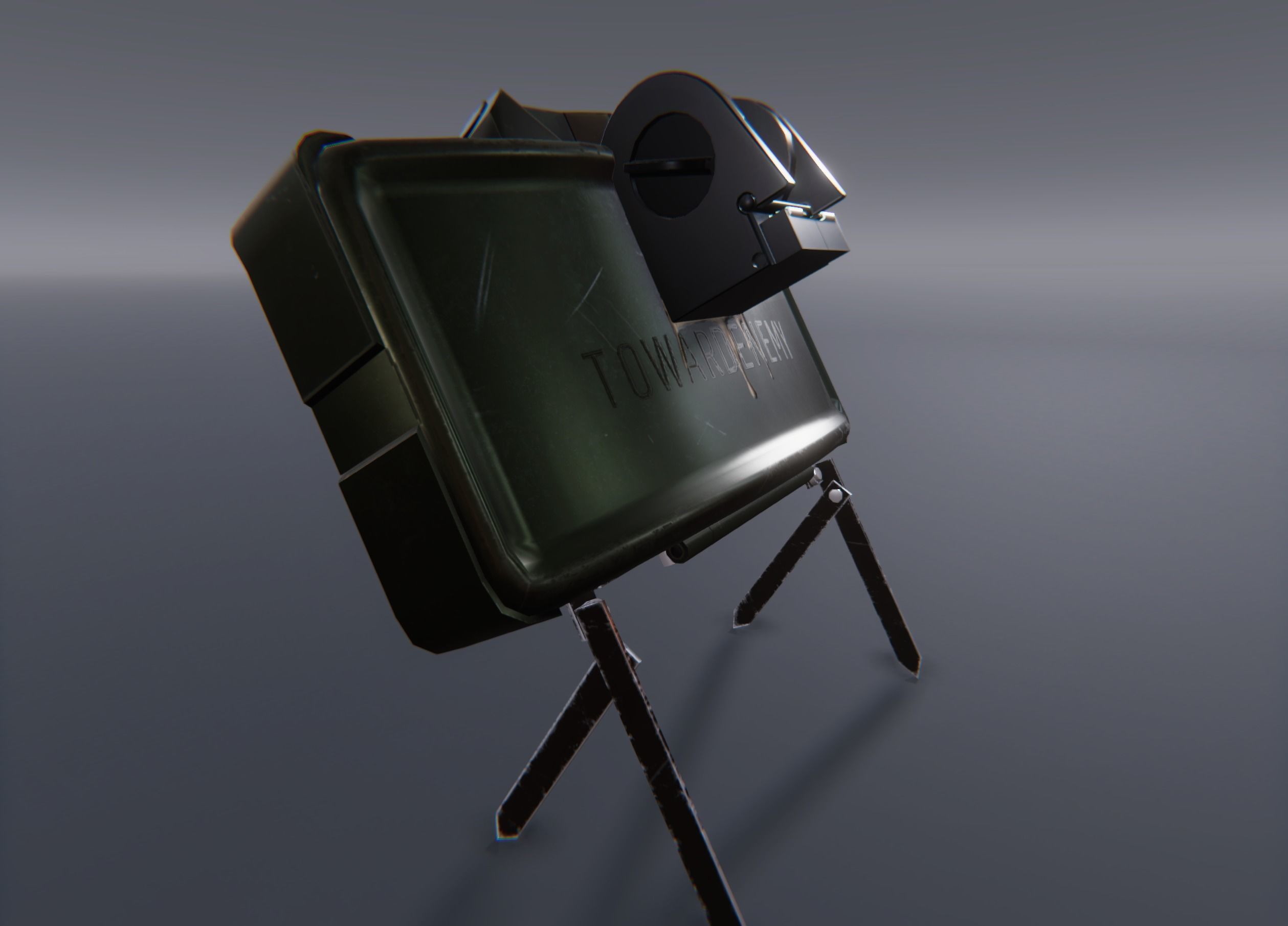 Claymore - M18 Mine Low-poly 3D model_2