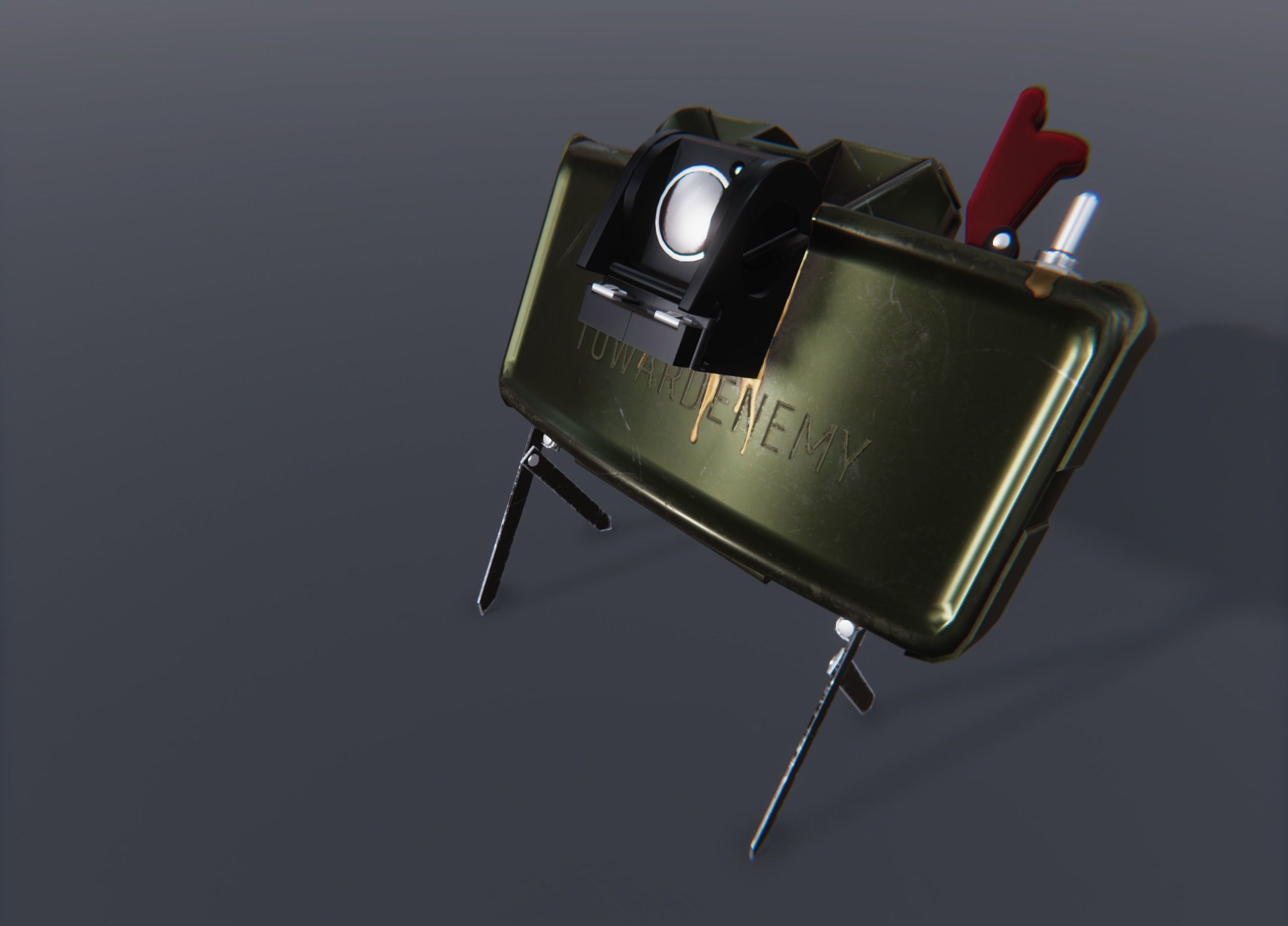 Claymore - M18 Mine Low-poly 3D model_5