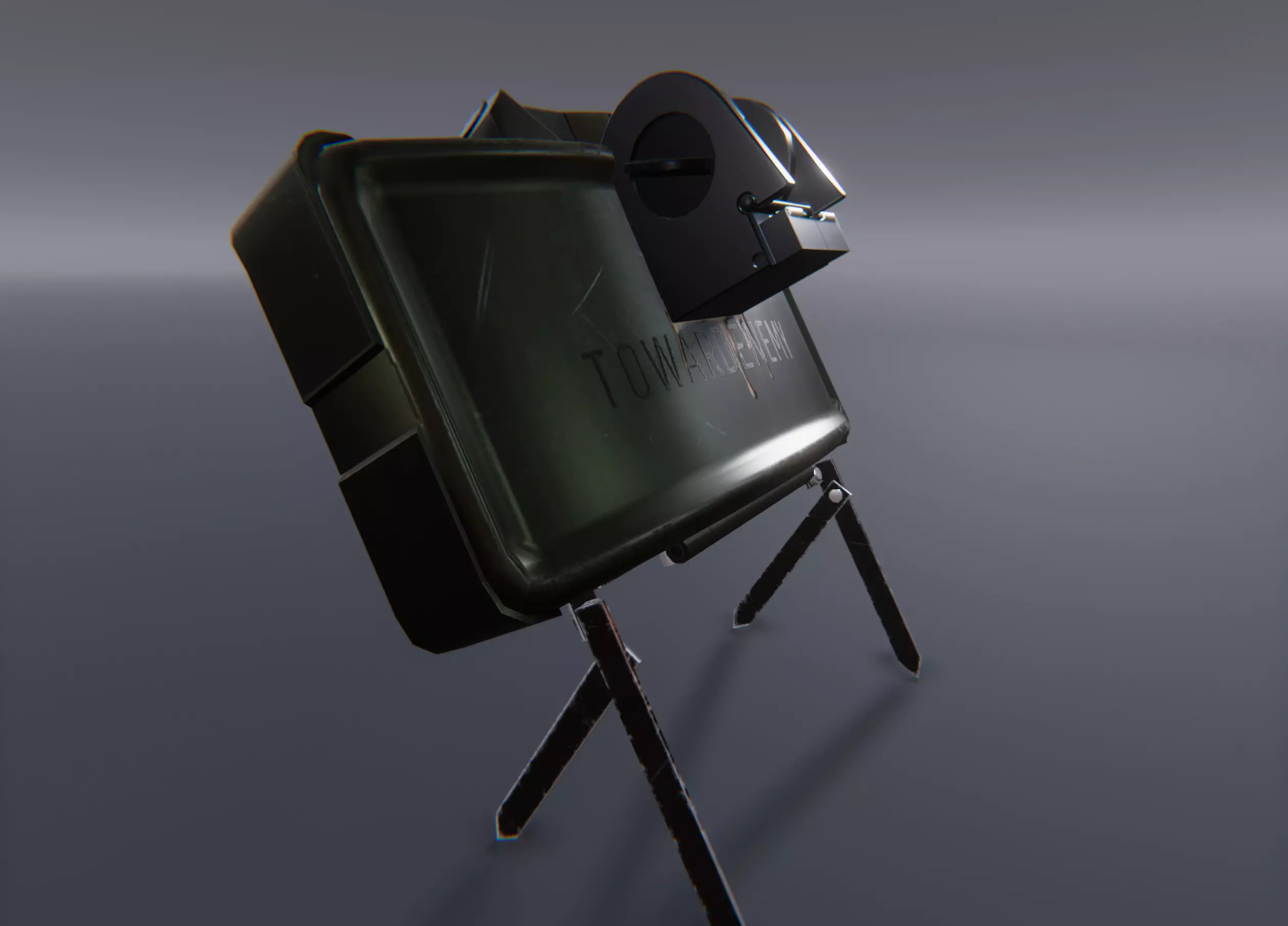 Claymore - M18 Mine Low-poly 3D model_0