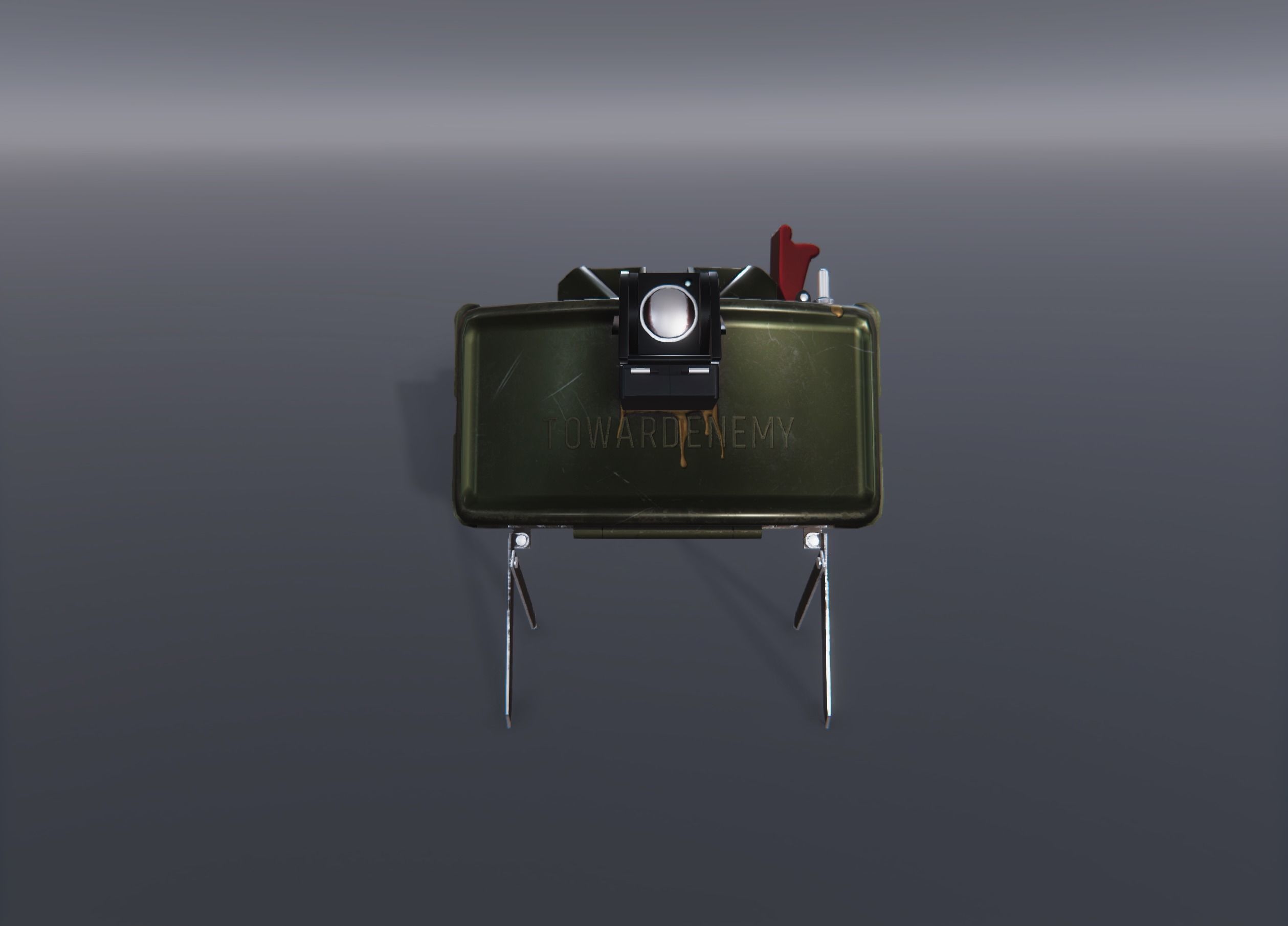 Claymore - M18 Mine Low-poly 3D model_1