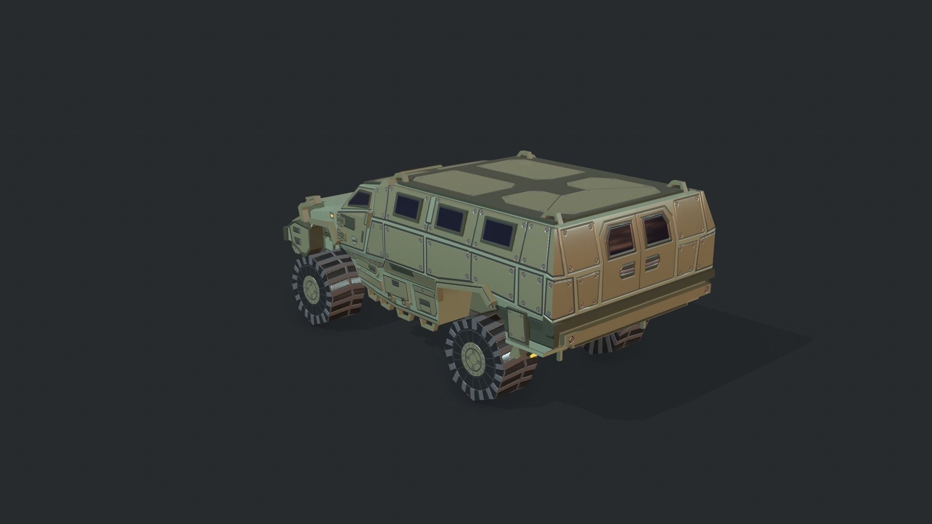 Tanks For RTS Game Pack 2 Low-poly 3D model_44