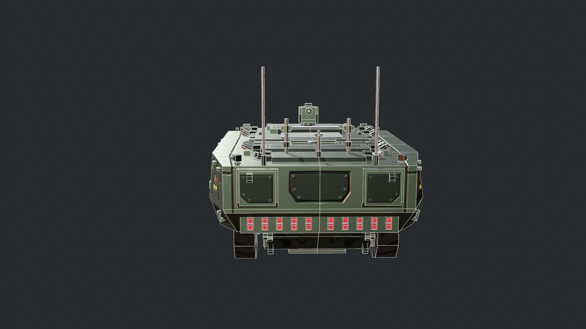 Tanks For RTS Game Pack 2 Low-poly 3D model_119