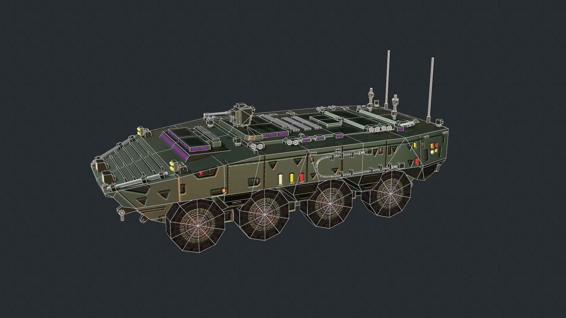 Tanks For RTS Game Pack 2 Low-poly 3D model_123
