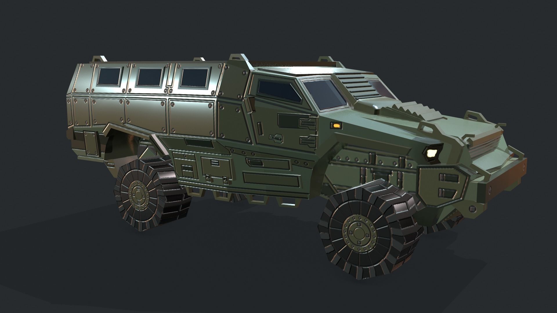 Tanks For RTS Game Pack 2 Low-poly 3D model_58