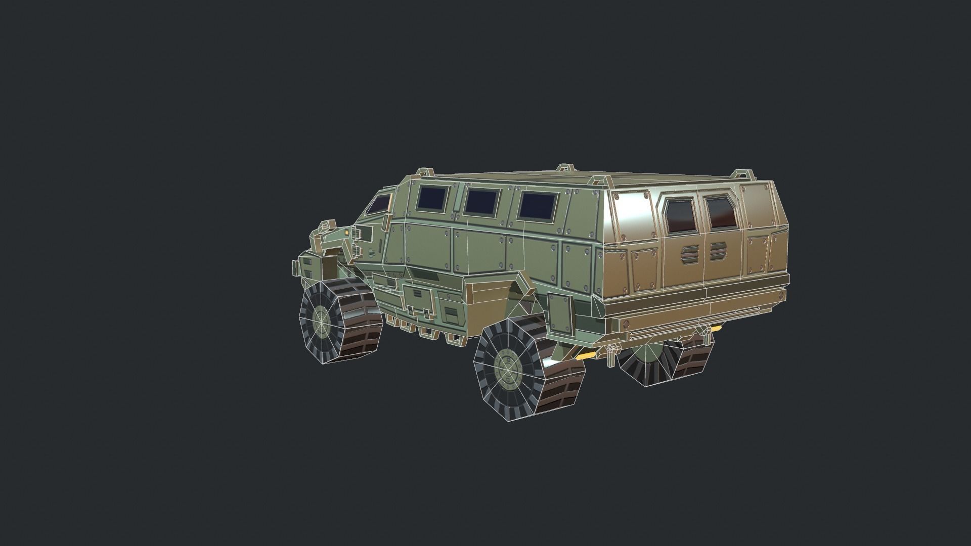 Tanks For RTS Game Pack 2 Low-poly 3D model_57