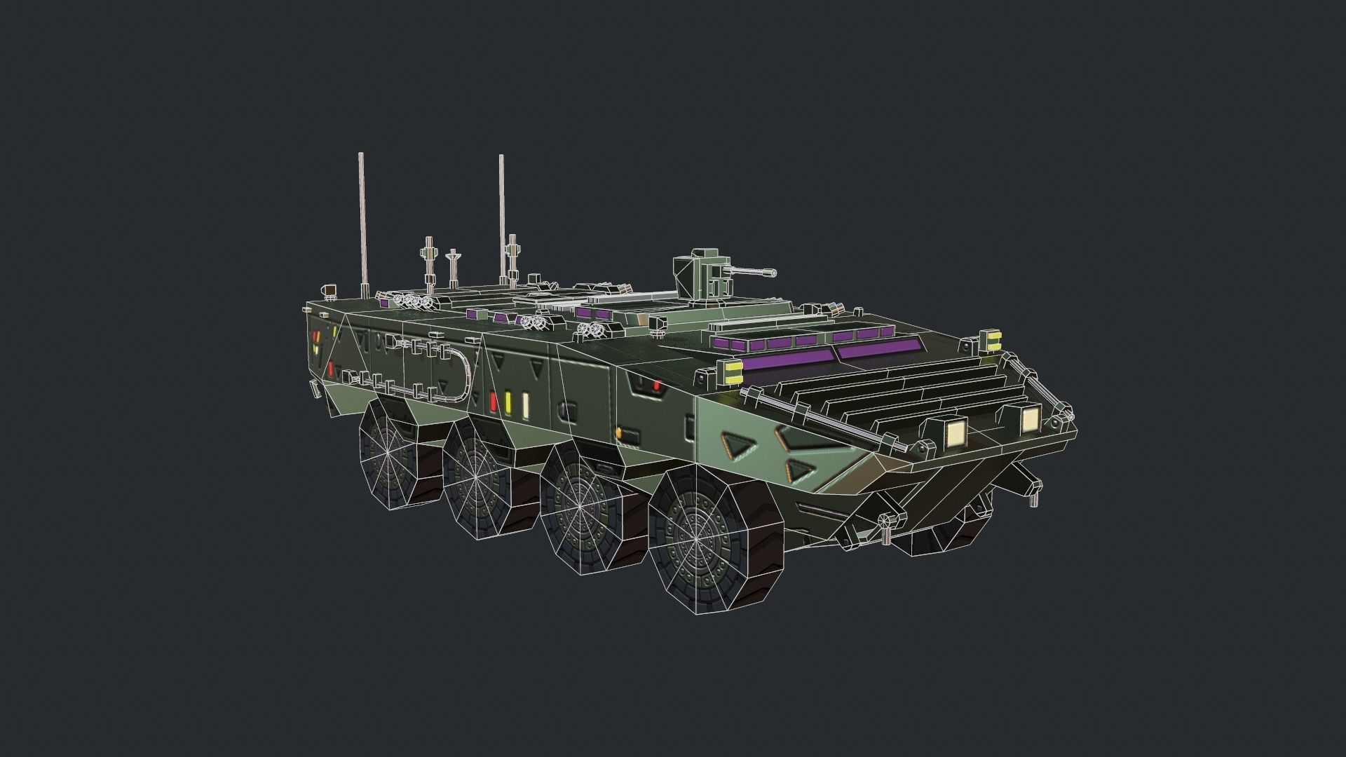 Tanks For RTS Game Pack 2 Low-poly 3D model_125
