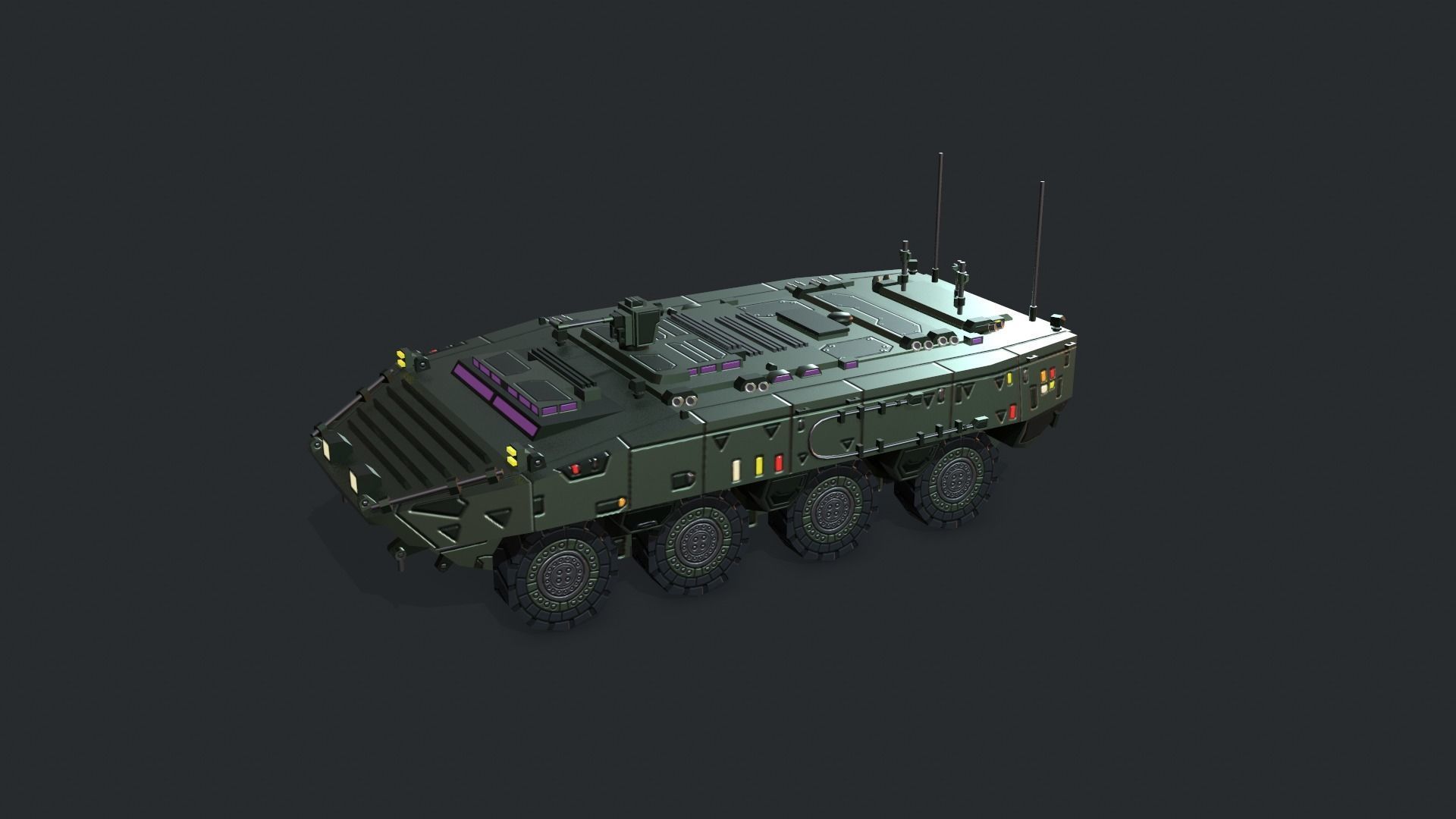Tanks For RTS Game Pack 2 Low-poly 3D model_115