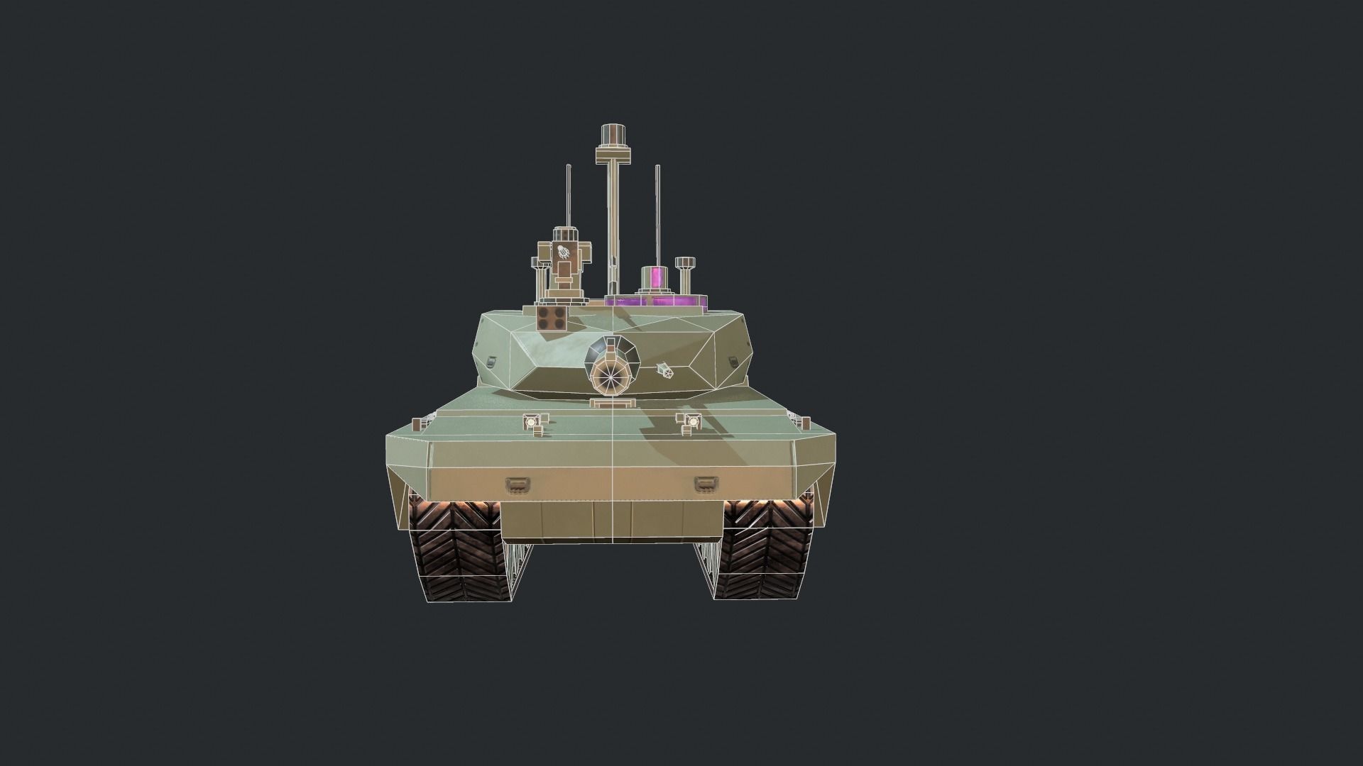 Tanks For RTS Game Pack 2 Low-poly 3D model_25