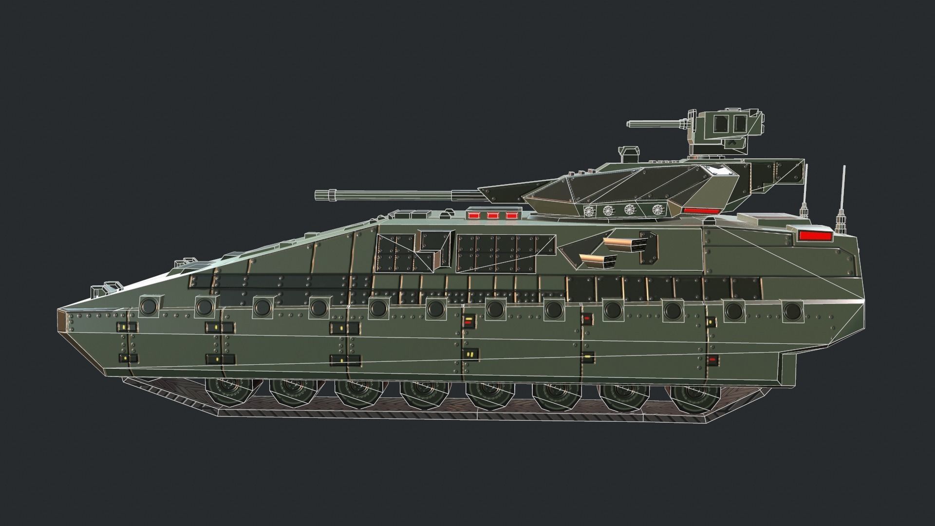 Tanks For RTS Game Pack 2 Low-poly 3D model_77