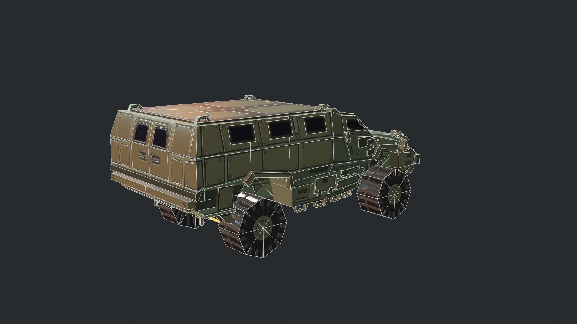 Tanks For RTS Game Pack 2 Low-poly 3D model_53