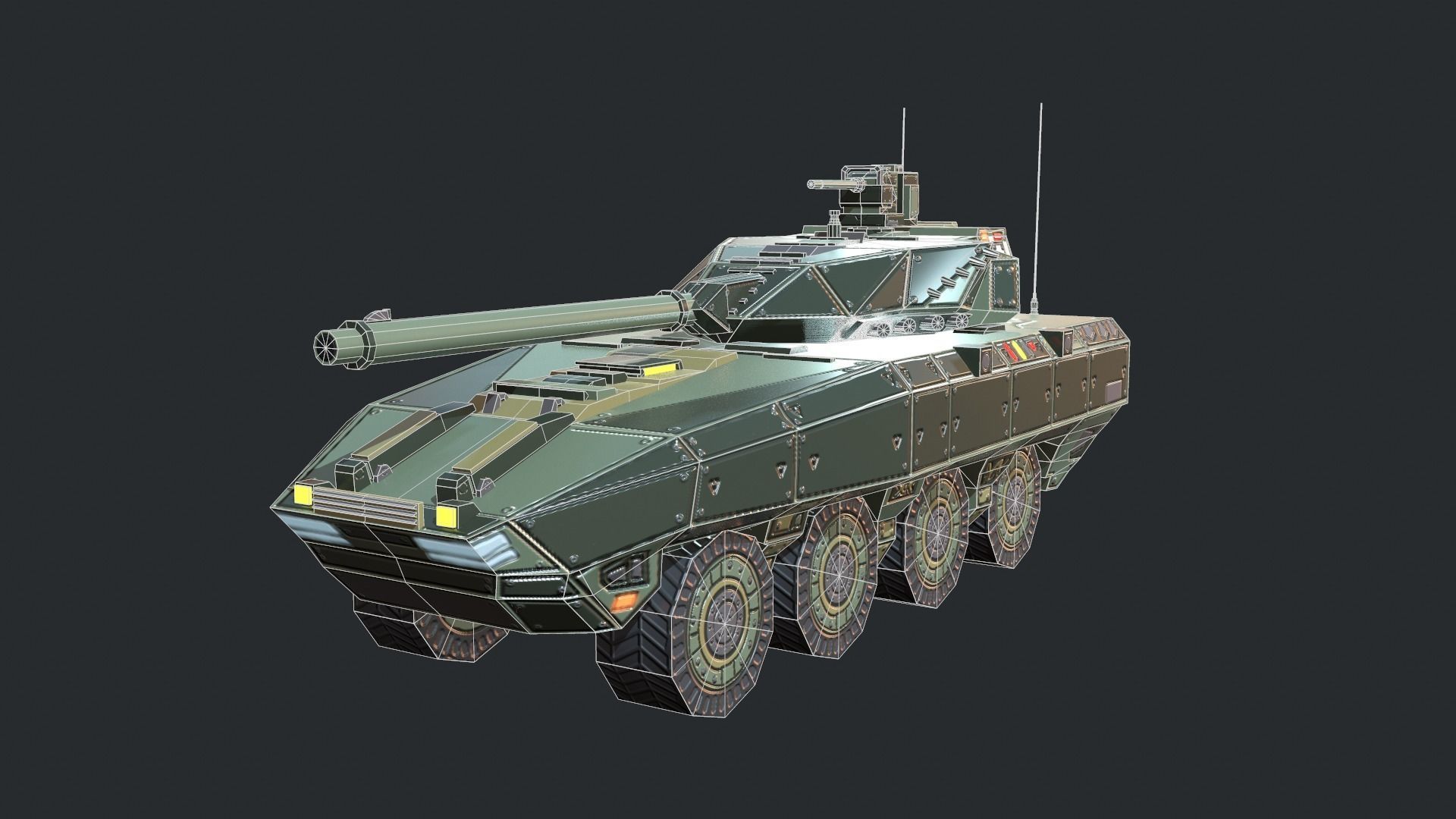 Tanks For RTS Game Pack 2 Low-poly 3D model_101
