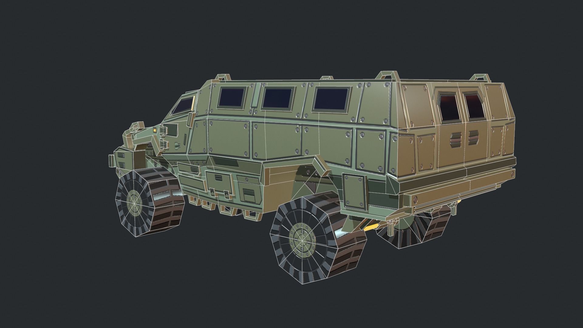Tanks For RTS Game Pack 2 Low-poly 3D model_50