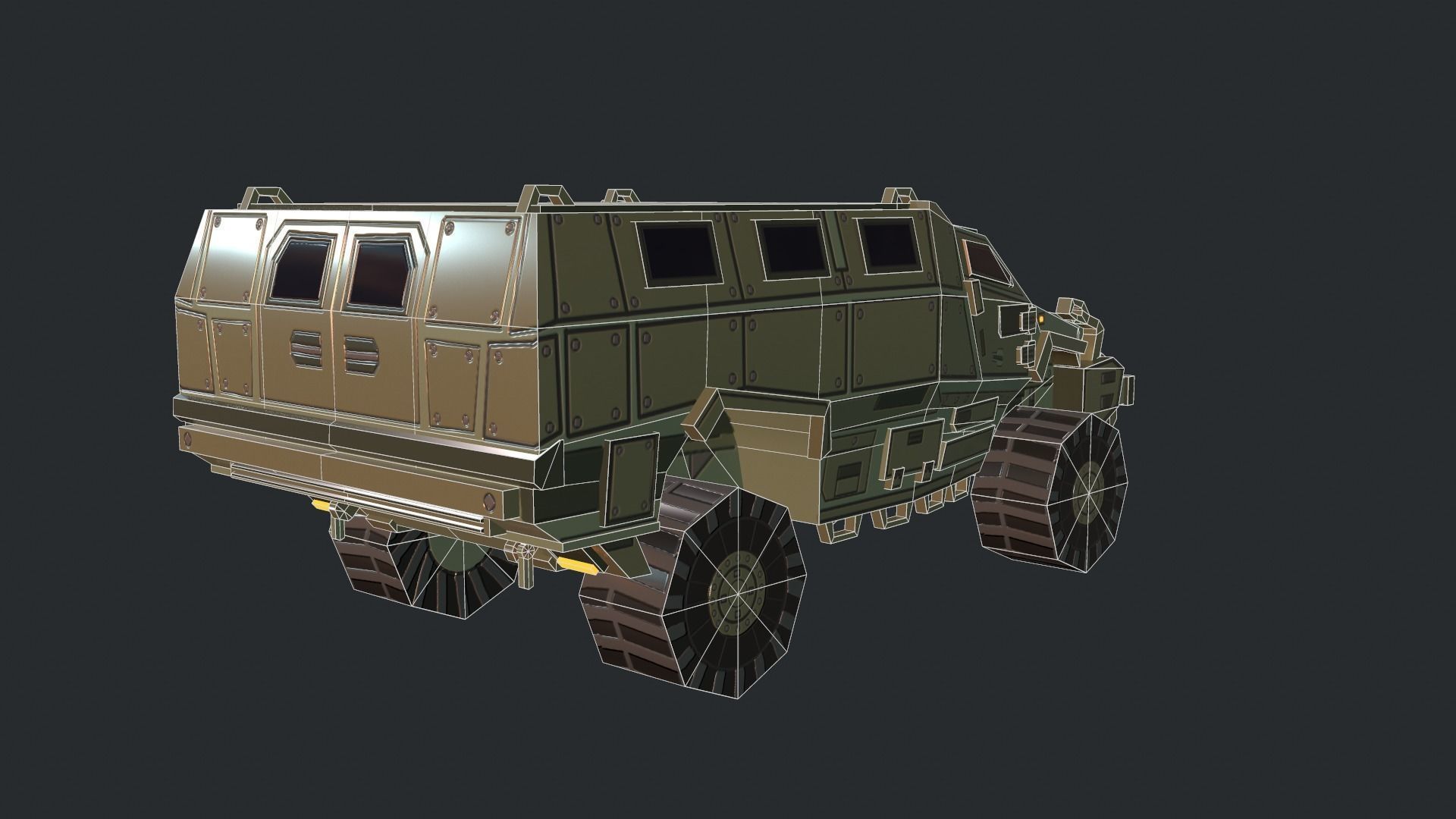 Tanks For RTS Game Pack 2 Low-poly 3D model_48