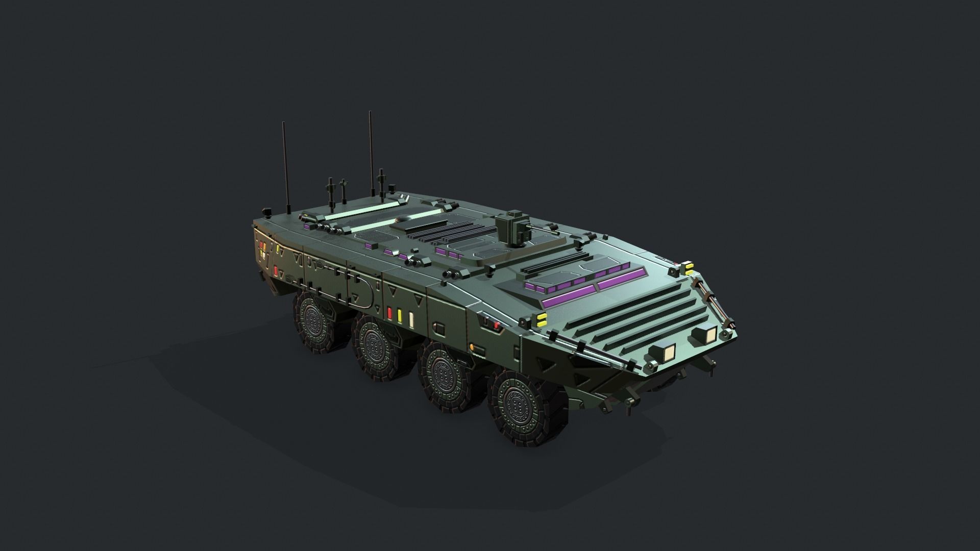 Tanks For RTS Game Pack 2 Low-poly 3D model_114