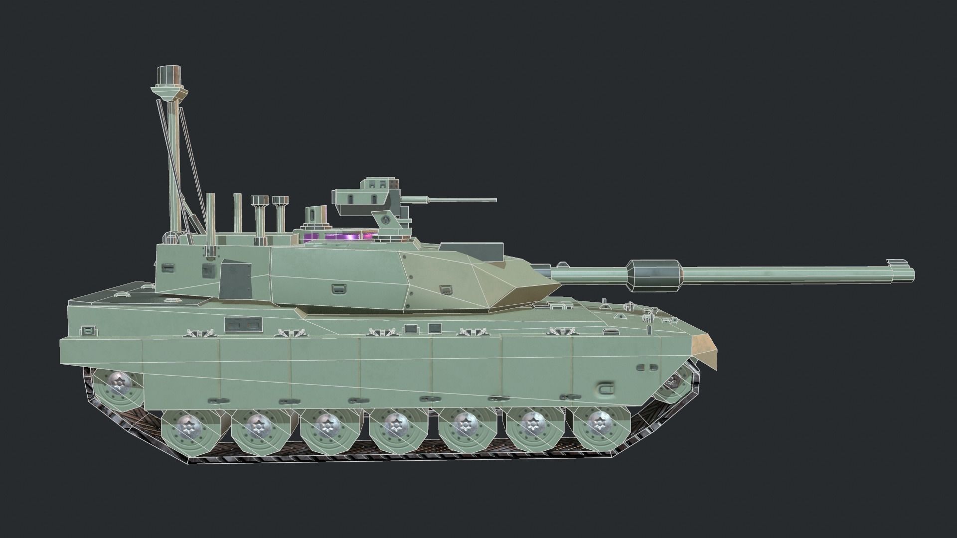 Tanks For RTS Game Pack 2 Low-poly 3D model_34