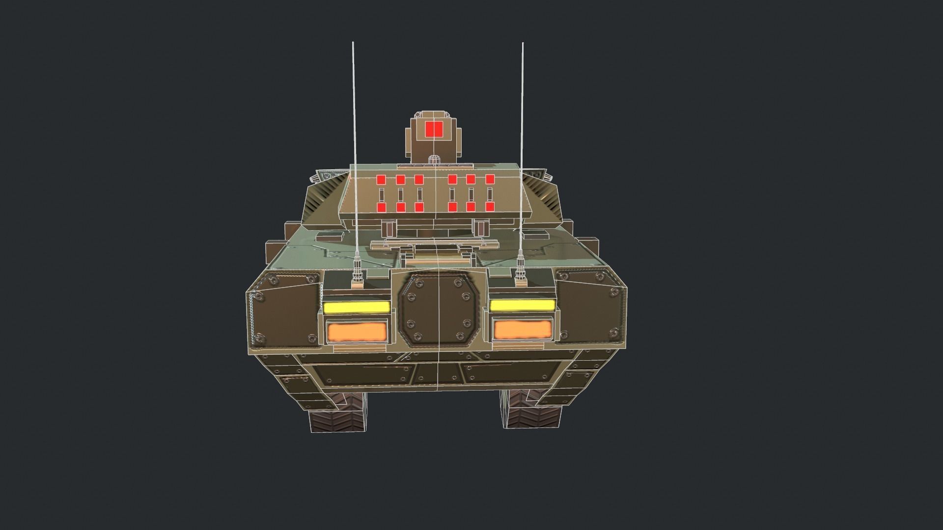 Tanks For RTS Game Pack 2 Low-poly 3D model_99