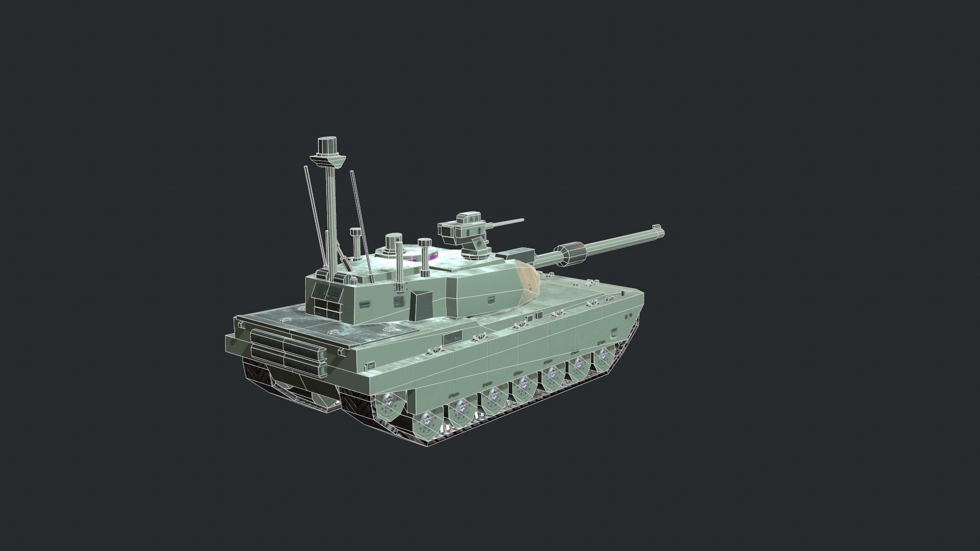 Tanks For RTS Game Pack 2 Low-poly 3D model_39