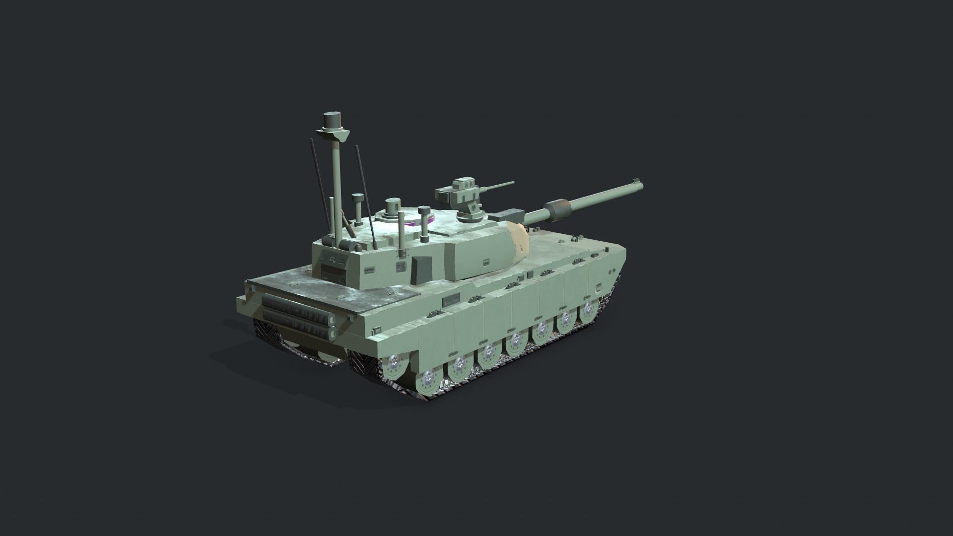Tanks For RTS Game Pack 2 Low-poly 3D model_27