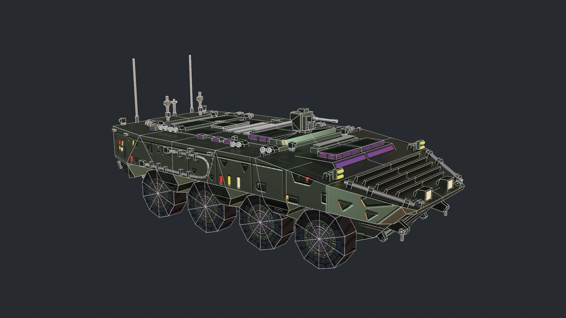 Tanks For RTS Game Pack 2 Low-poly 3D model_126