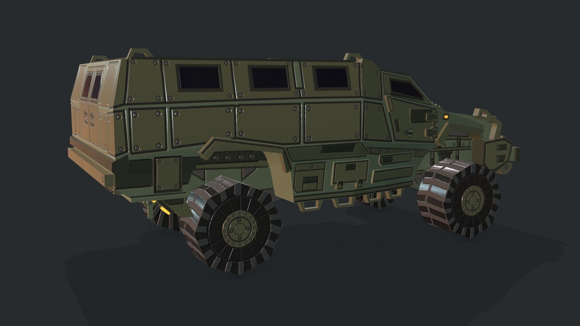Tanks For RTS Game Pack 2 Low-poly 3D model_55