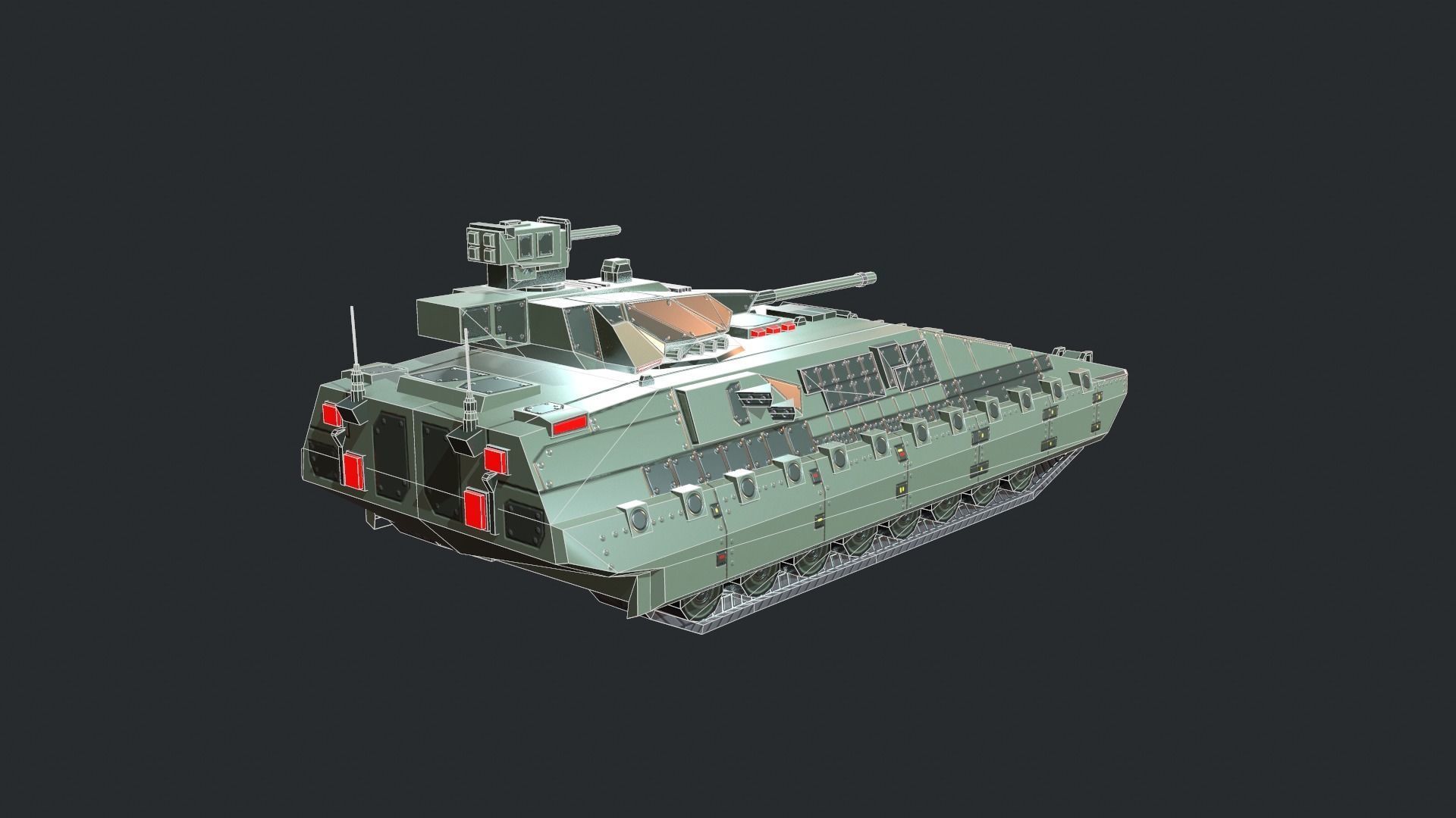 Tanks For RTS Game Pack 2 Low-poly 3D model_84
