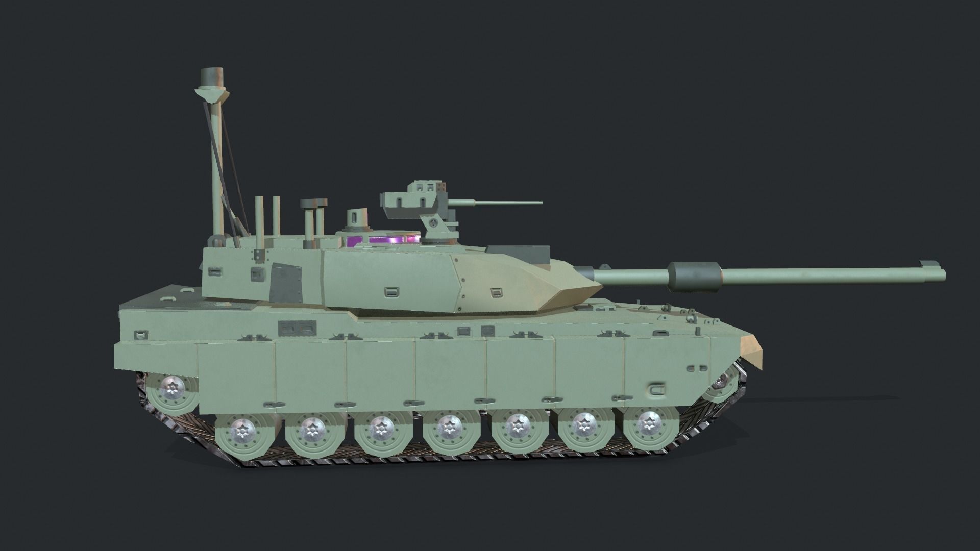 Tanks For RTS Game Pack 2 Low-poly 3D model_23