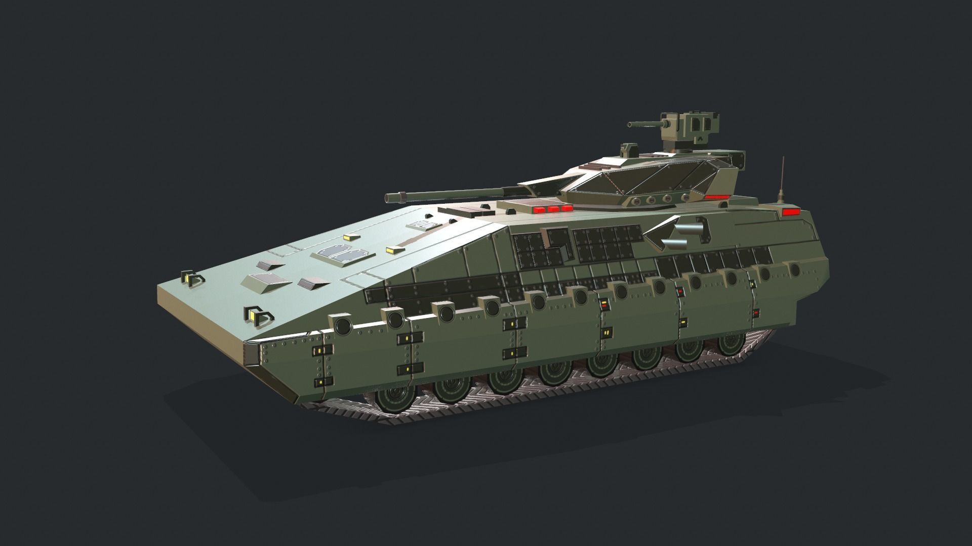 Tanks For RTS Game Pack 2 Low-poly 3D model_66