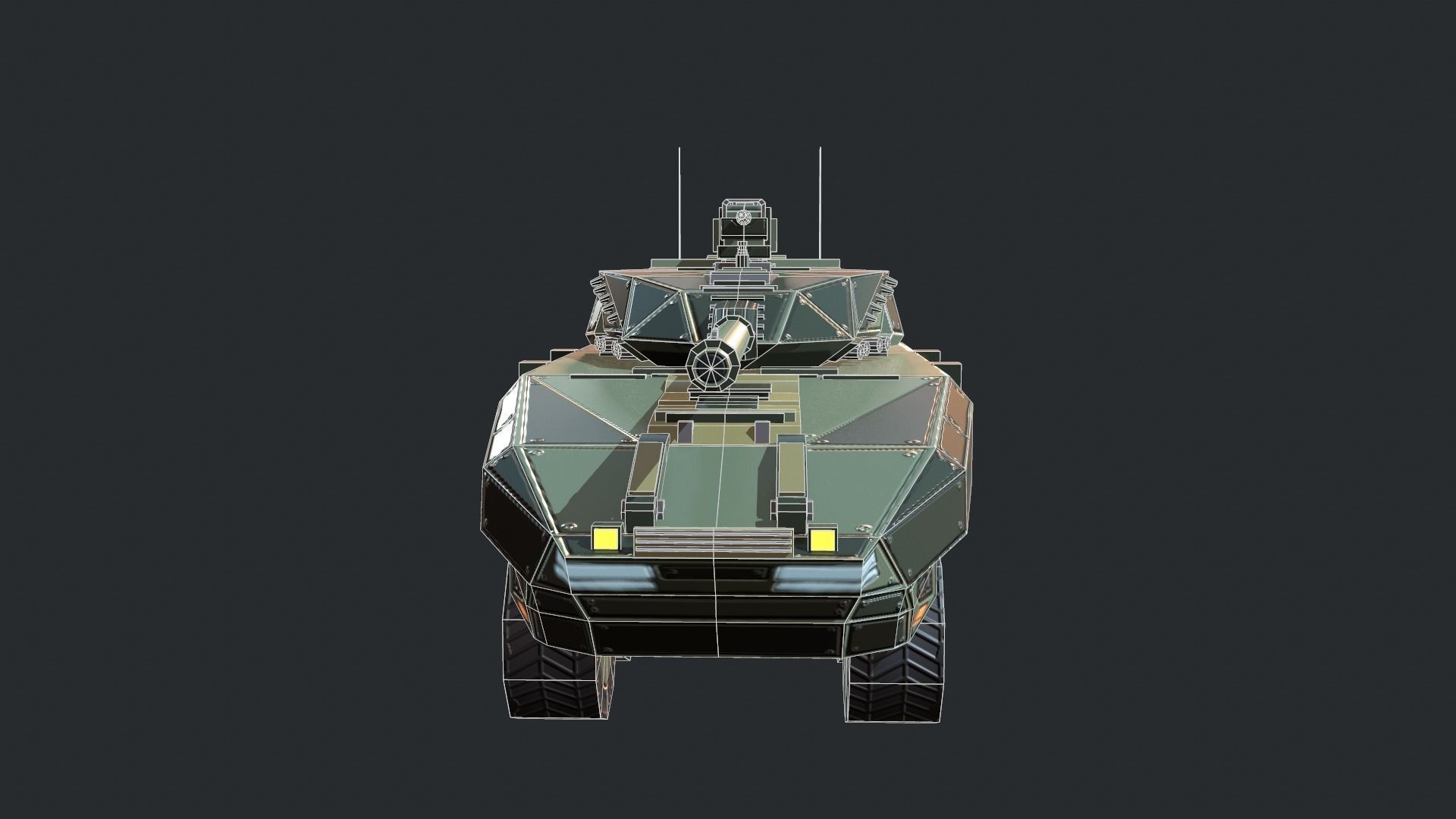 Tanks For RTS Game Pack 2 Low-poly 3D model_98