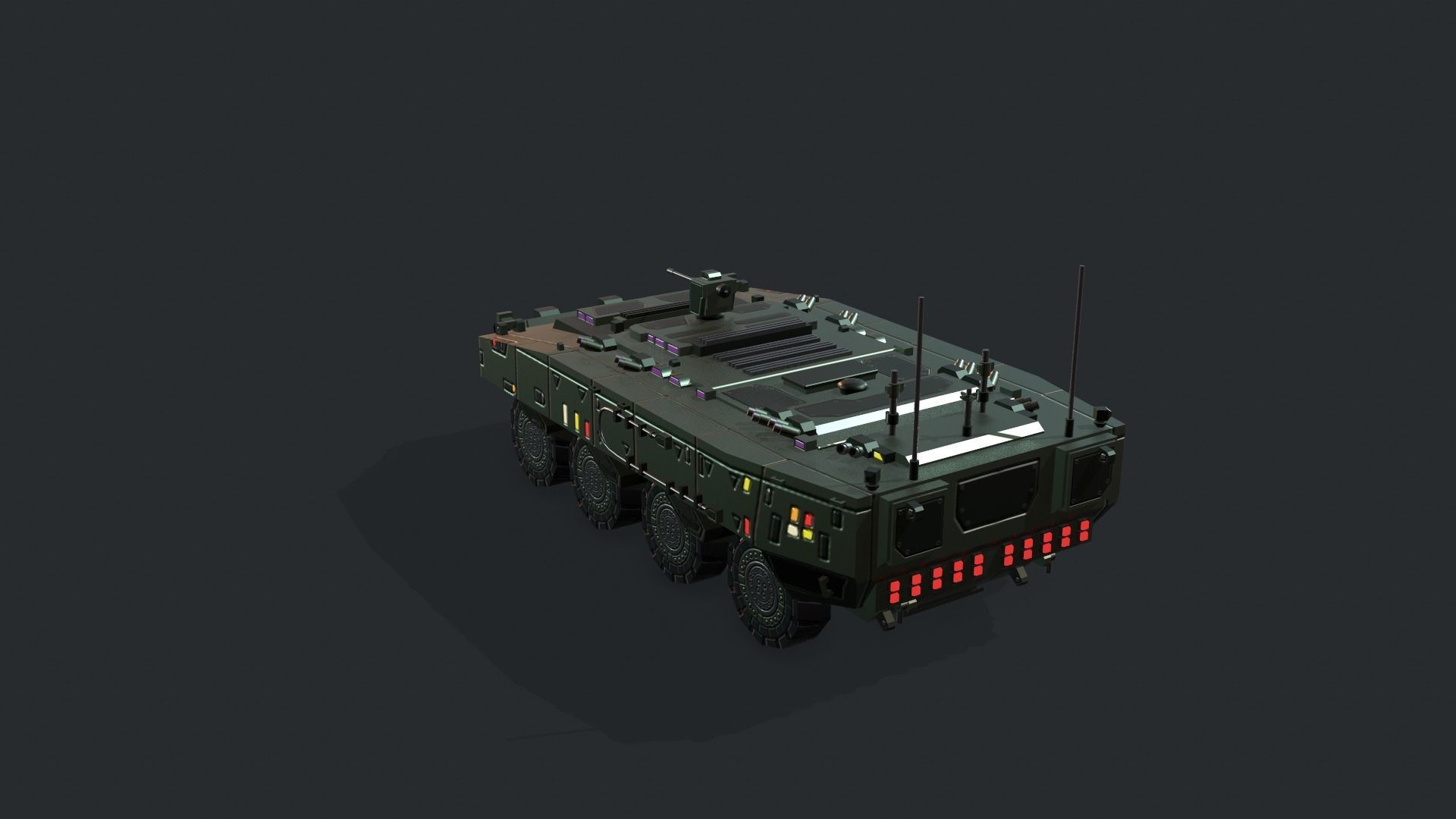 Tanks For RTS Game Pack 2 Low-poly 3D model_122