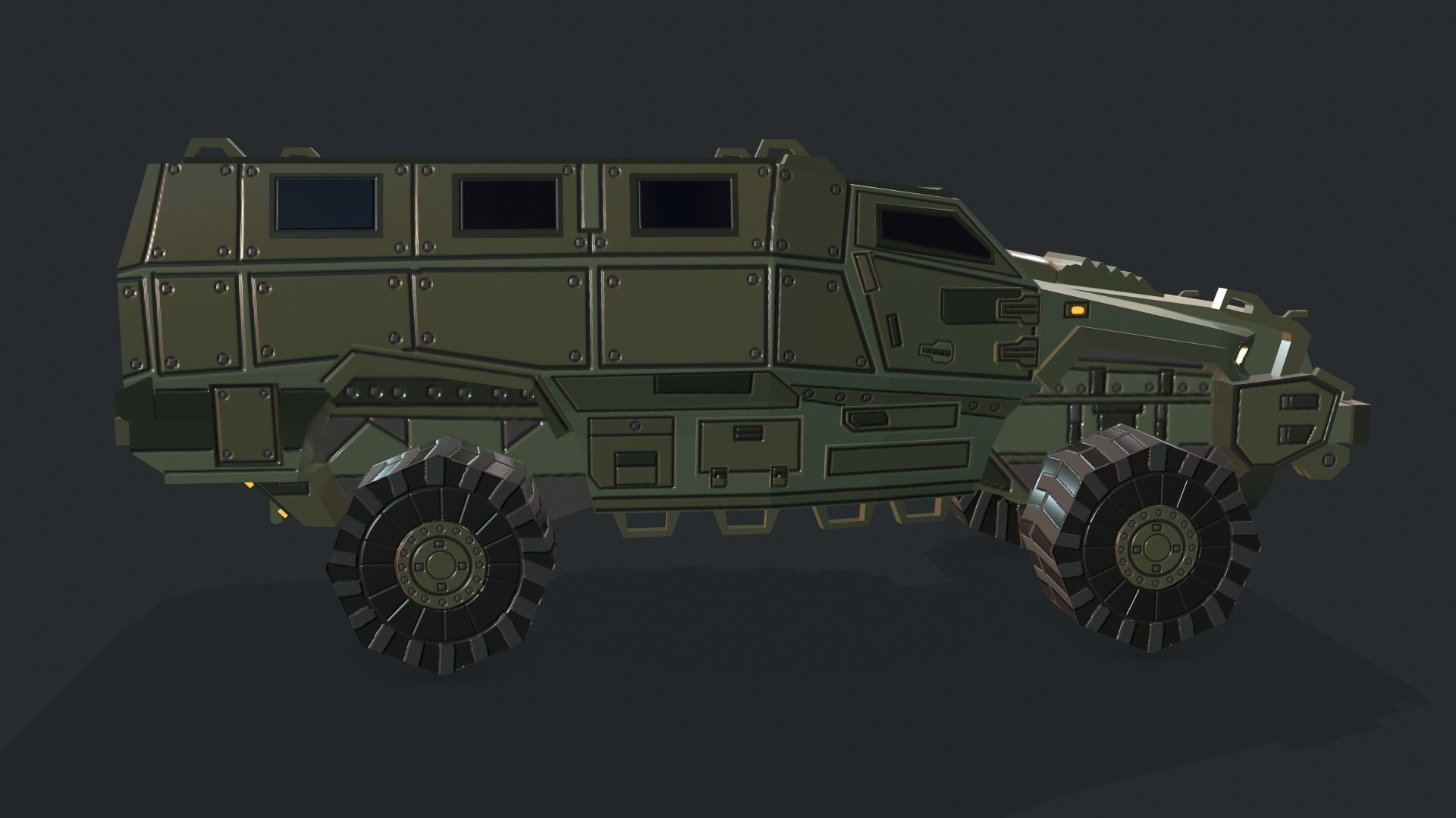 Tanks For RTS Game Pack 2 Low-poly 3D model_65