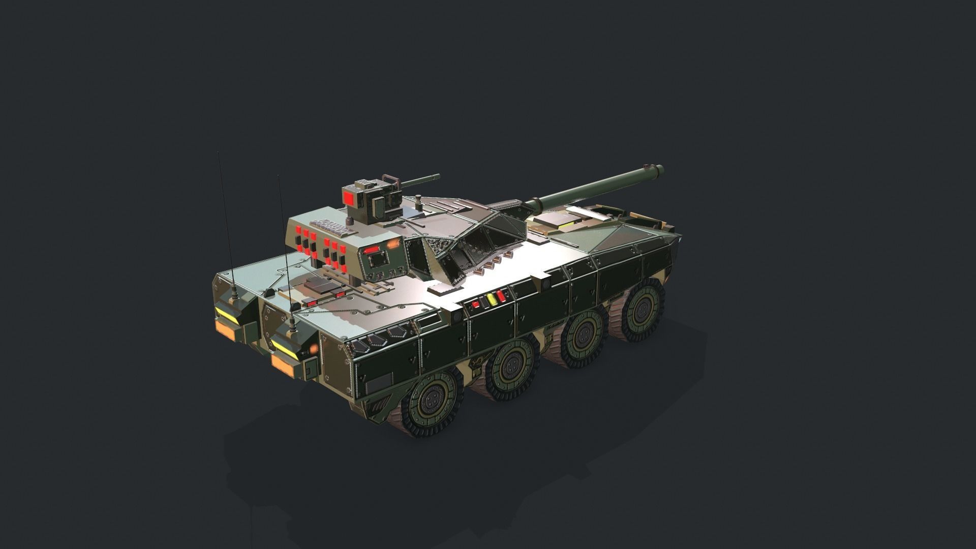 Tanks For RTS Game Pack 2 Low-poly 3D model_94