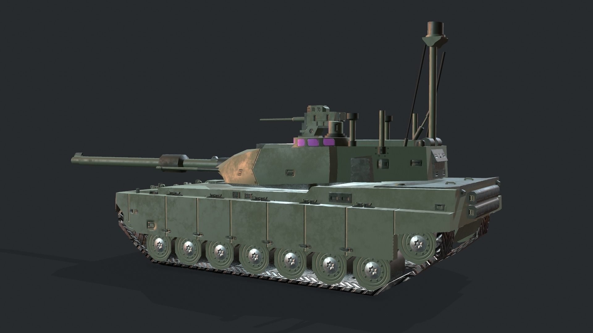 Tanks For RTS Game Pack 2 Low-poly 3D model_18