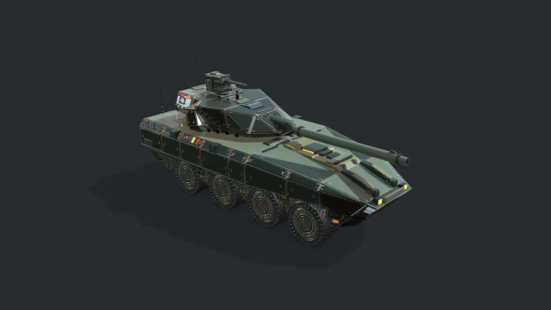 Tanks For RTS Game Pack 2 Low-poly 3D model_95