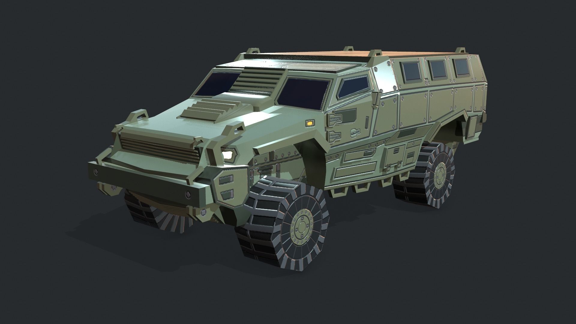 Tanks For RTS Game Pack 2 Low-poly 3D model_61
