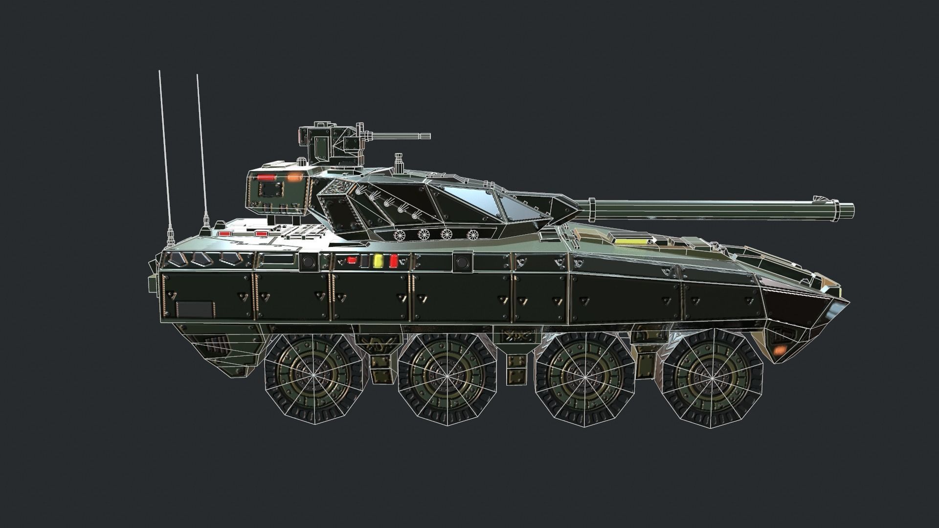 Tanks For RTS Game Pack 2 Low-poly 3D model_103