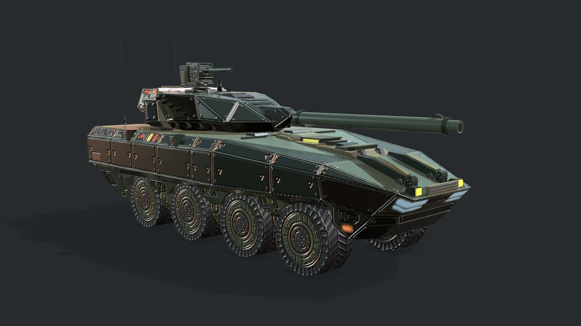 Tanks For RTS Game Pack 2 Low-poly 3D model_104