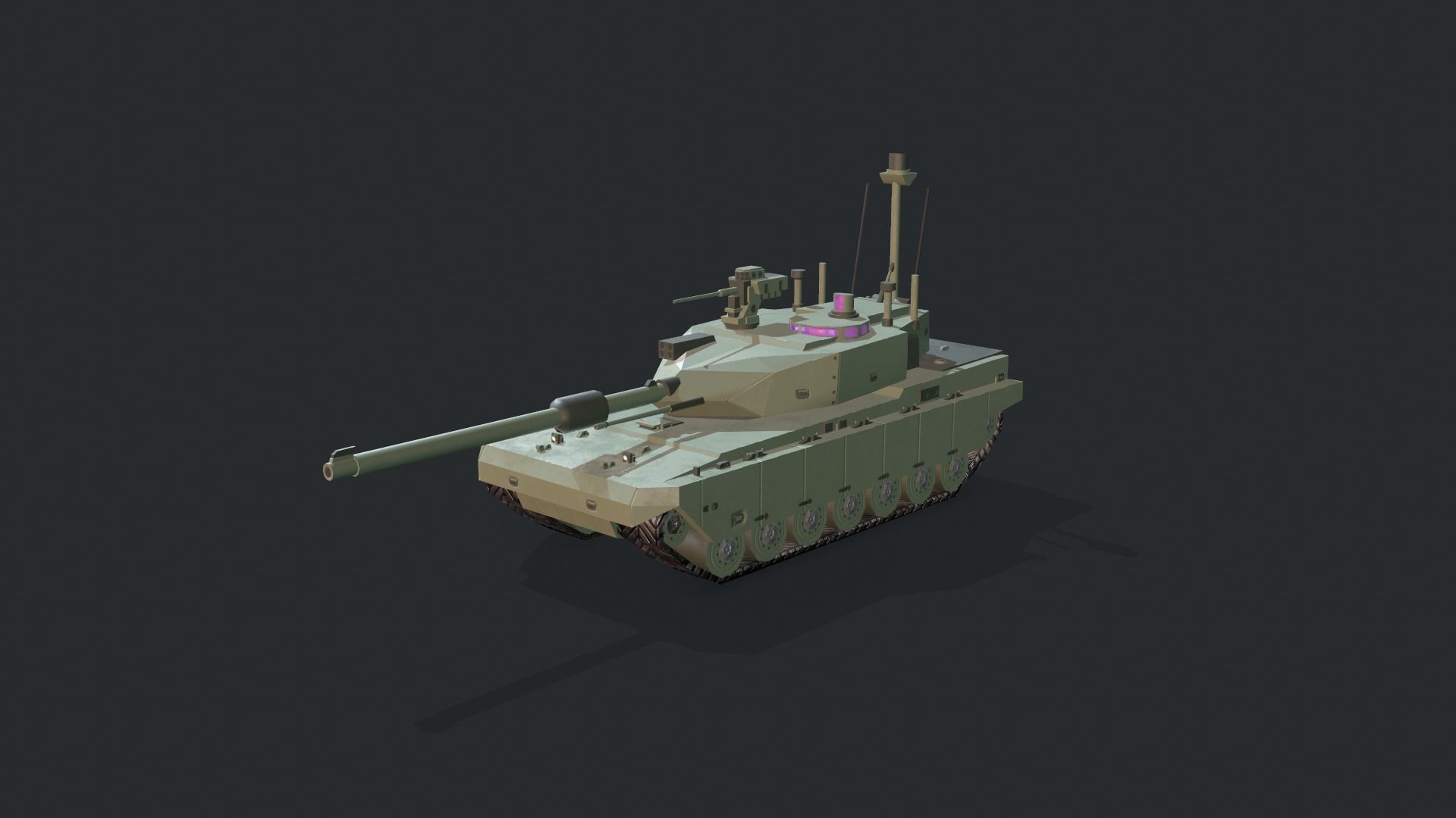 Tanks For RTS Game Pack 2 Low-poly 3D model_28