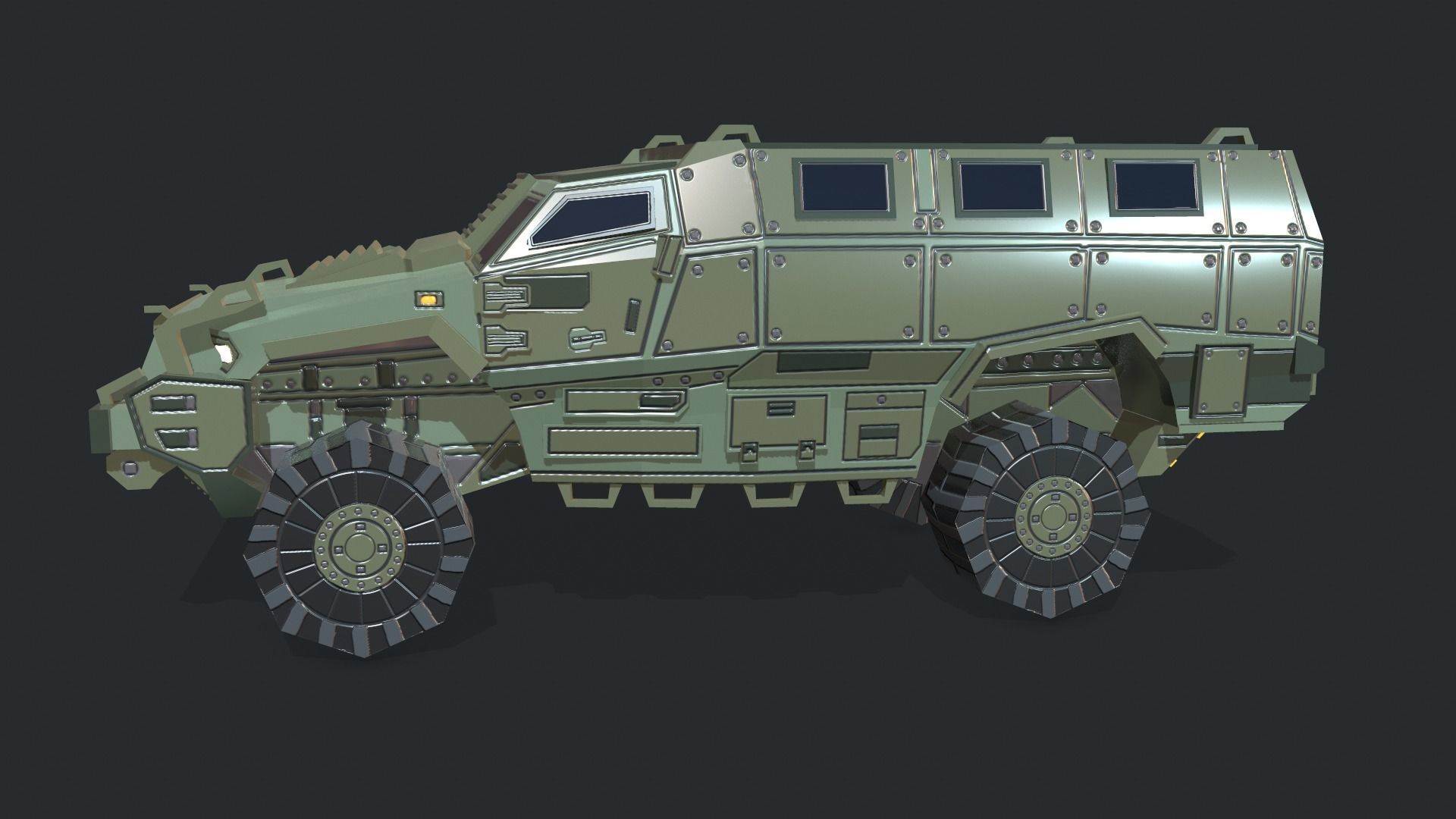 Tanks For RTS Game Pack 2 Low-poly 3D model_59