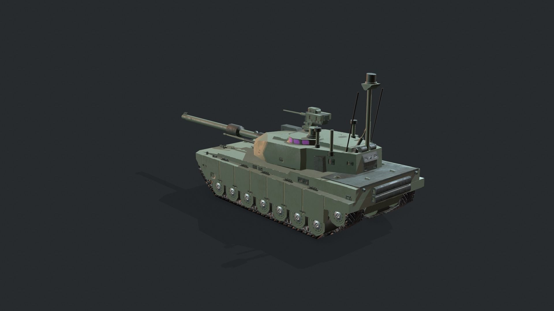 Tanks For RTS Game Pack 2 Low-poly 3D model_20