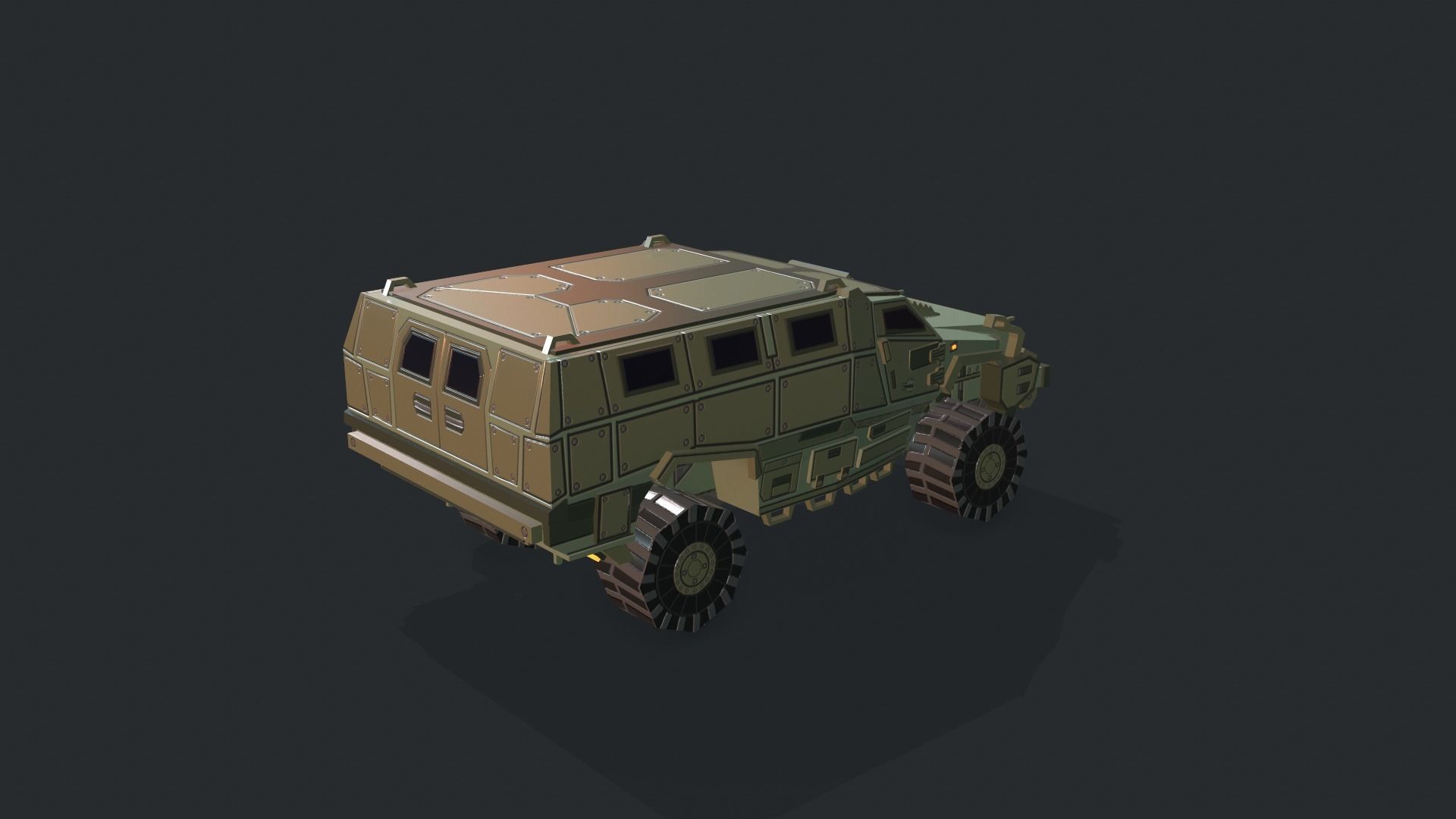 Tanks For RTS Game Pack 2 Low-poly 3D model_47