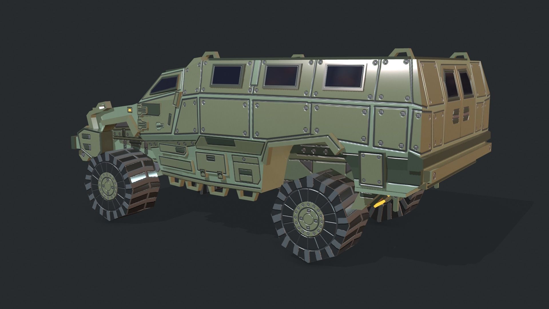 Tanks For RTS Game Pack 2 Low-poly 3D model_67