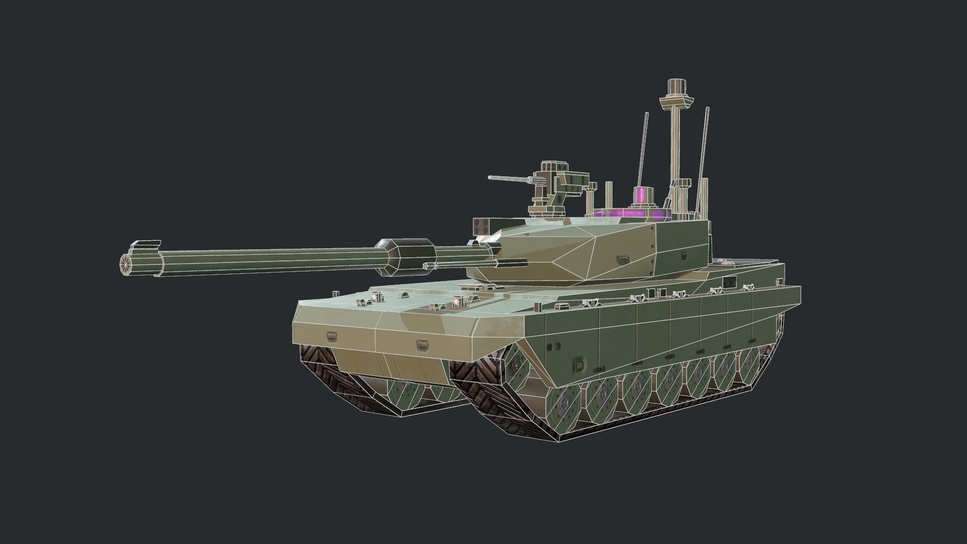 Tanks For RTS Game Pack 2 Low-poly 3D model_31