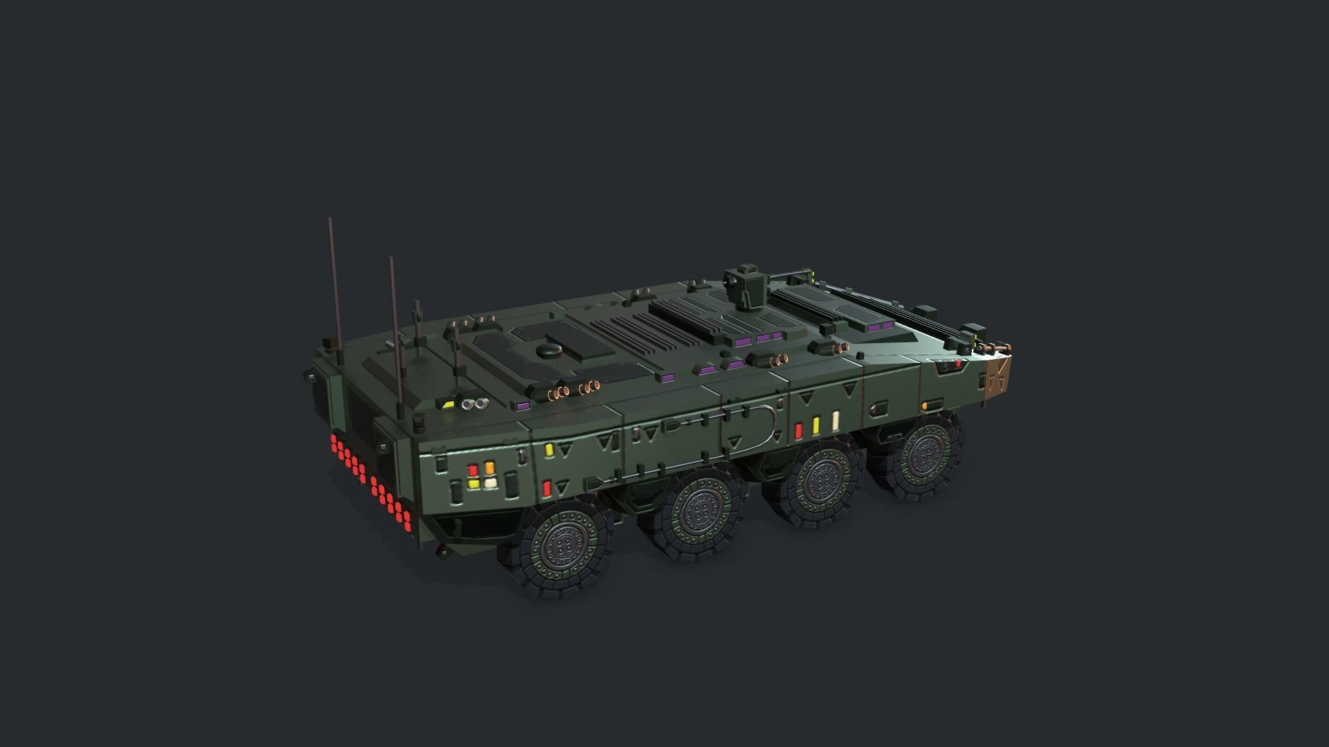 Tanks For RTS Game Pack 2 Low-poly 3D model_120