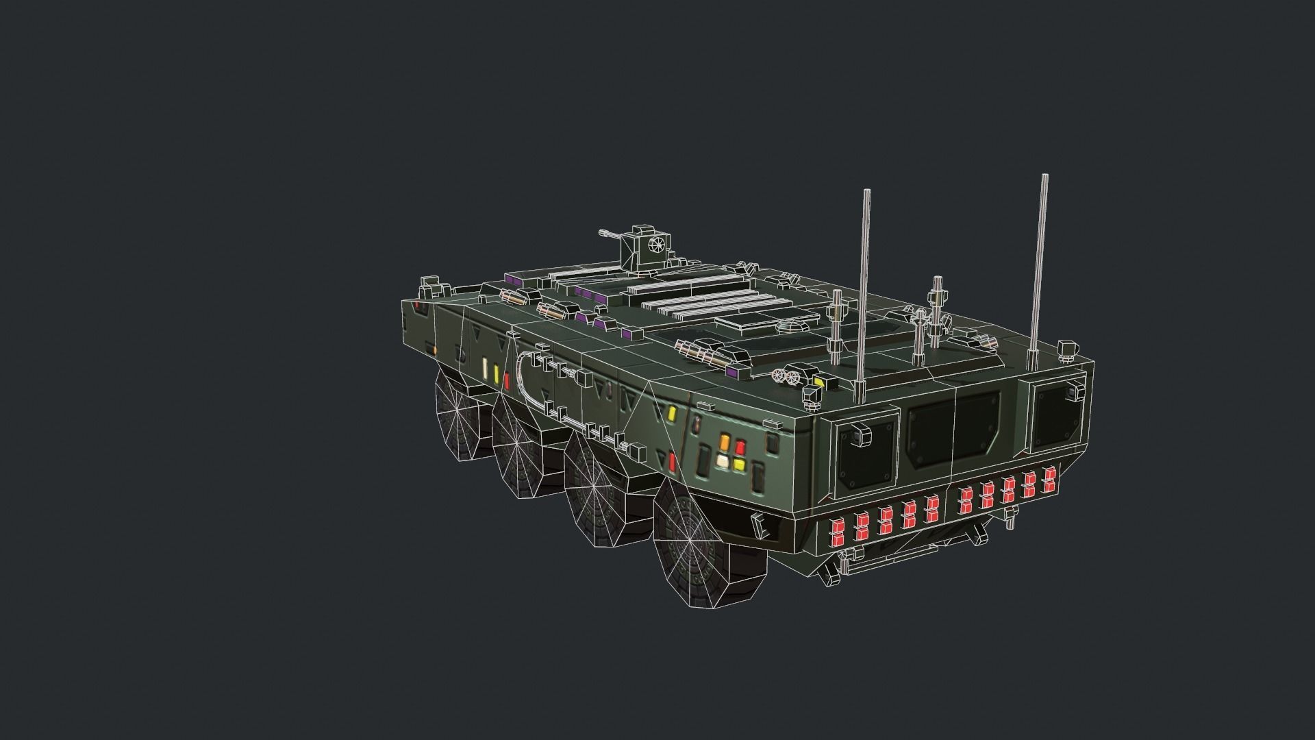 Tanks For RTS Game Pack 2 Low-poly 3D model_127