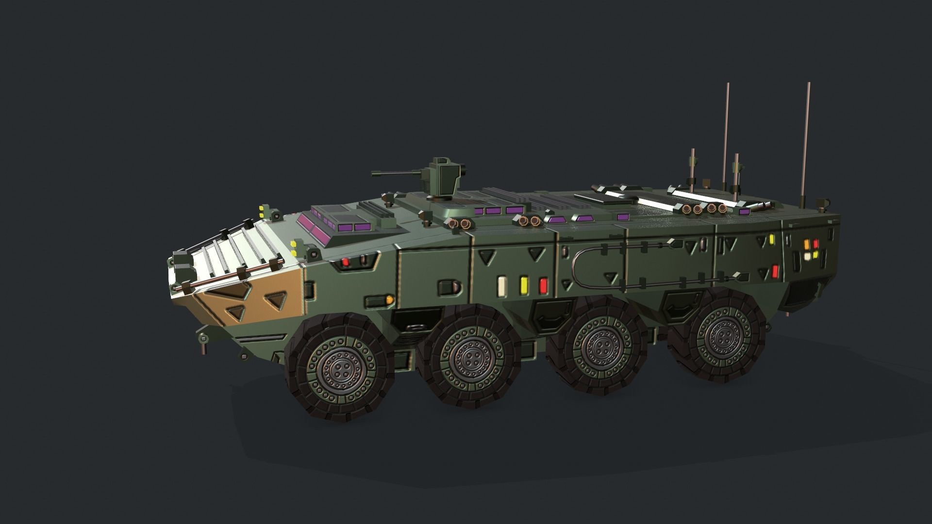Tanks For RTS Game Pack 2 Low-poly 3D model_111