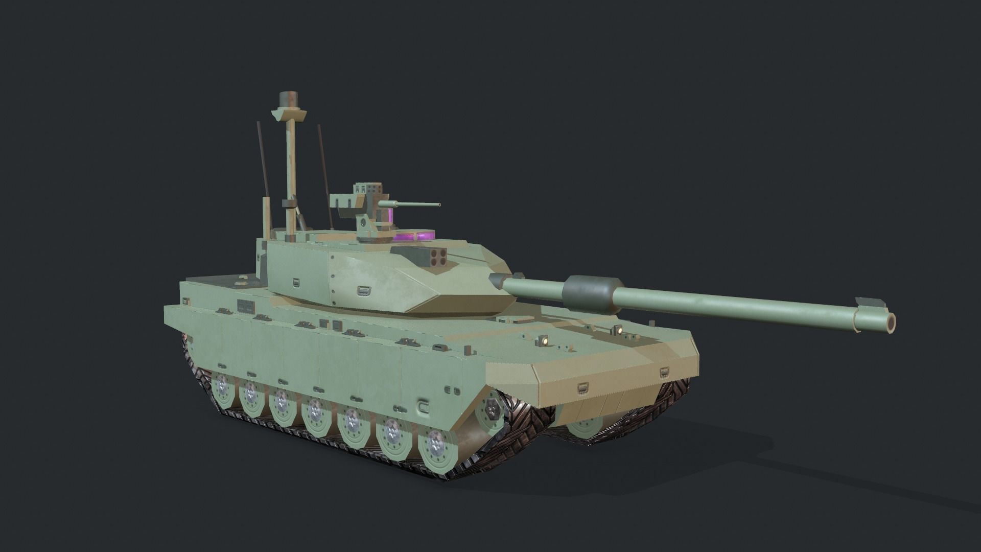 Tanks For RTS Game Pack 2 Low-poly 3D model_19