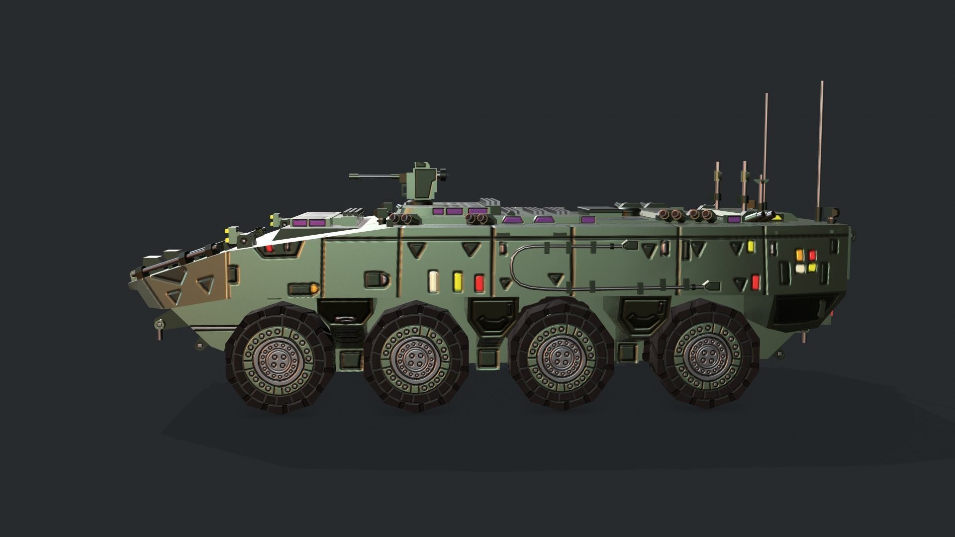 Tanks For RTS Game Pack 2 Low-poly 3D model_113