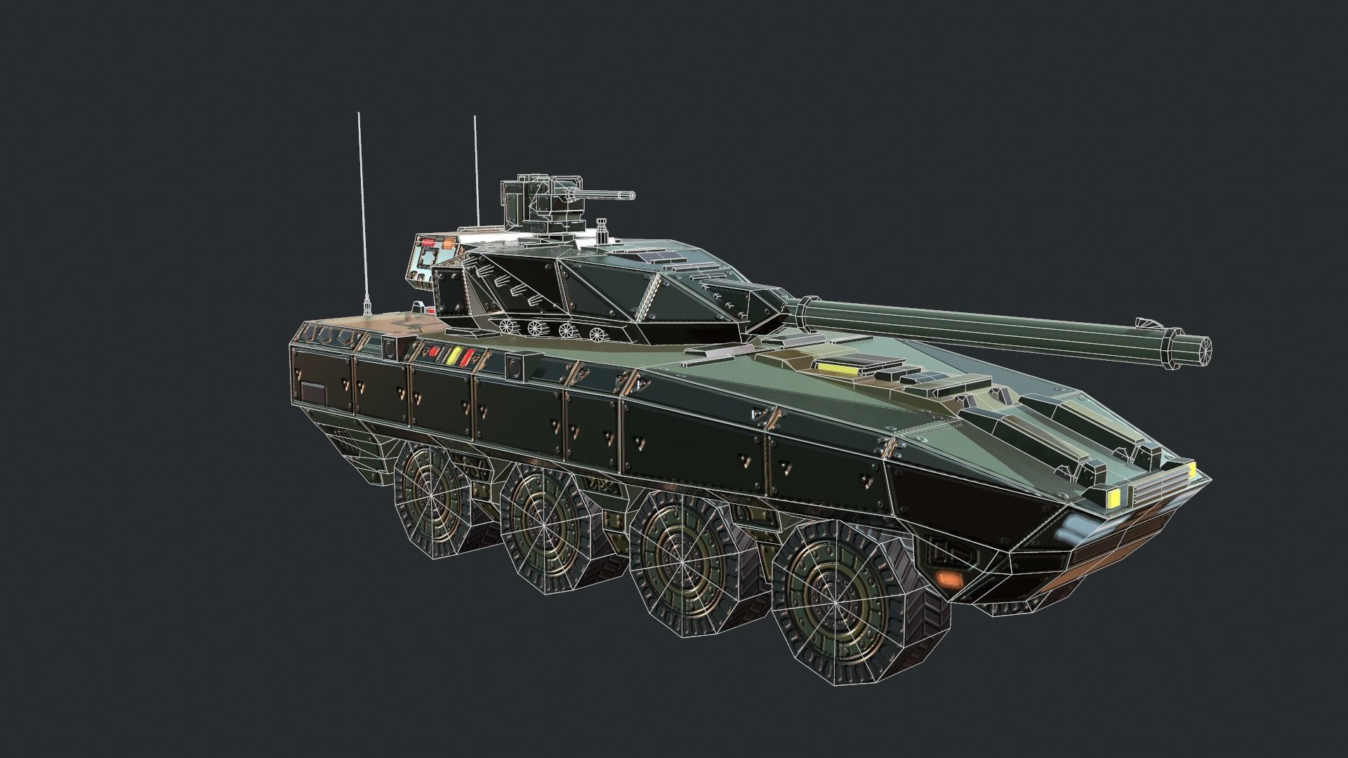 Tanks For RTS Game Pack 2 Low-poly 3D model_106