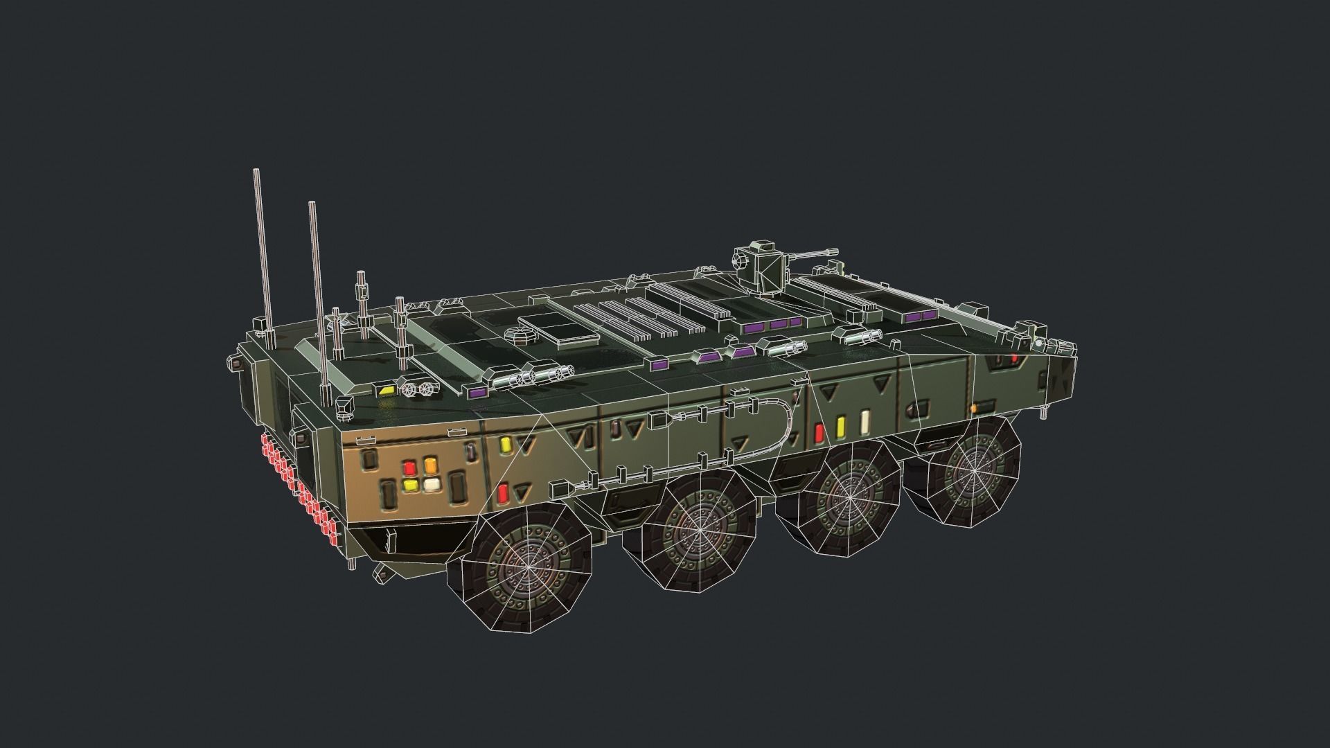 Tanks For RTS Game Pack 2 Low-poly 3D model_124