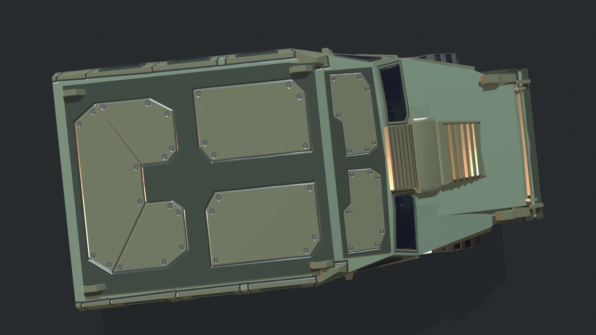 Tanks For RTS Game Pack 2 Low-poly 3D model_68